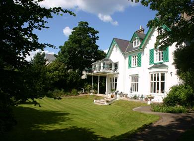 South West side of Frognel Hall from the garden.