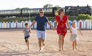 Family fun on Goodrington beach.