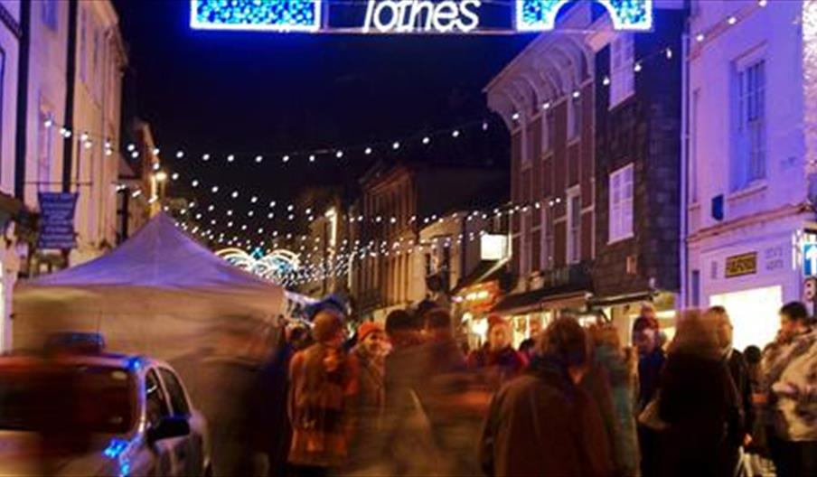 Totnes Christmas Late Night Shopping English Riviera