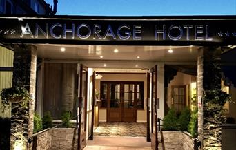 Entrance, Anchorage Hotel, Torquay, Devon