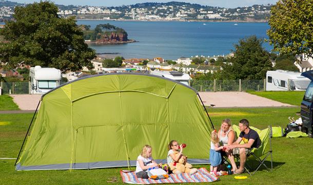 camping tent pitch devon coast - Beverley Holidays, Paignton
