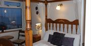 Four poster bedroom, Seaways Hotel, Paignton, Devon