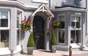 Entrance to Melville Guest House, Brixham, Devon