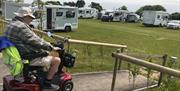 Mobility friendly at Wall Park Touring Caravan and Centry Camping site, Brixham, Devon