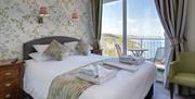 Double bedroom with view The Babbacombe Hotel, Torquay, Devon